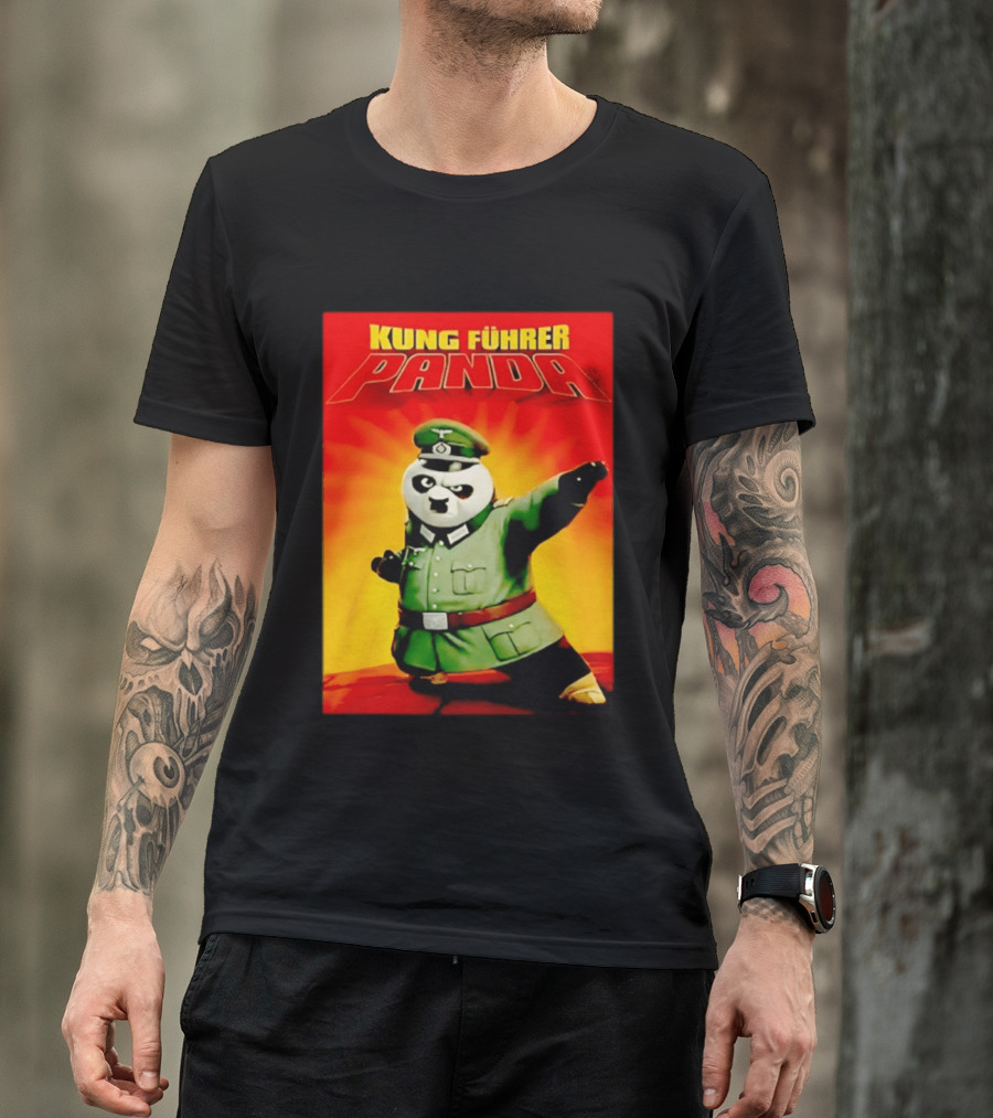 Kung Fuhrer Panda Parody Martial Arts Soldier Pun T-Shirt