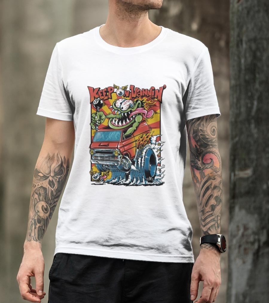 Keep On Vannin Ramone Sketch Monster Van T-Shirt