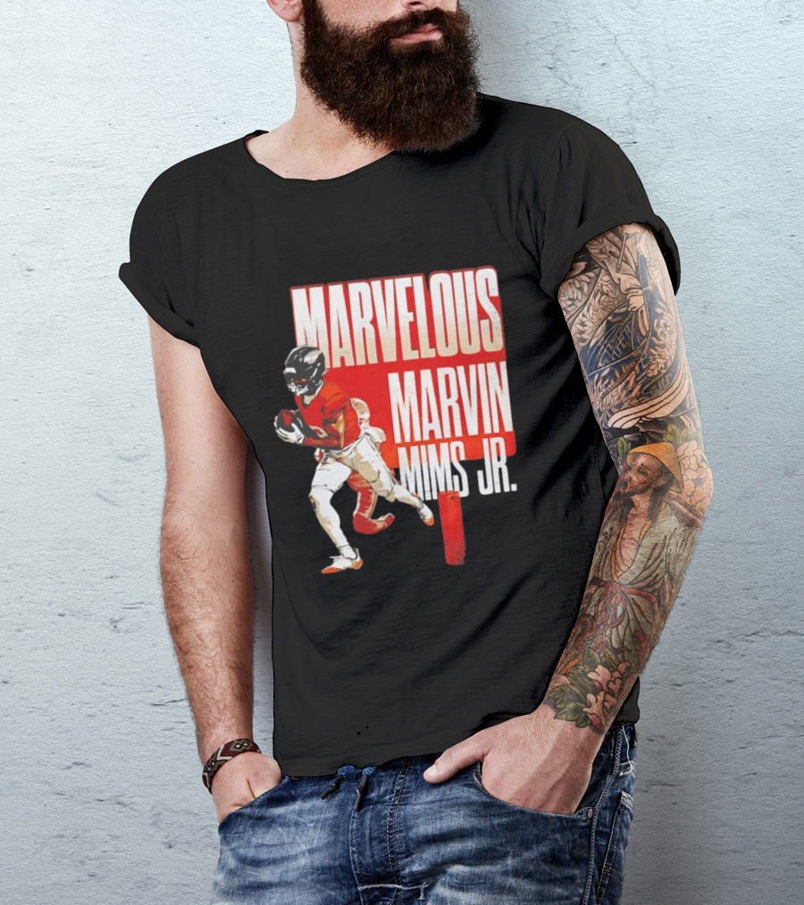 Marvelous Marvin Mims Jr Denver Broncos Football Star T-Shirt