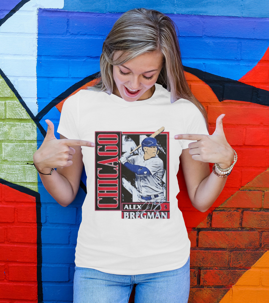 Alex Bregman Chicago Baseball Number 3 T-Shirt