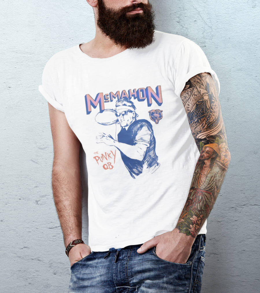 Jim McMahon Chicago Bears The Punky QB McMahon Bears T-Shirt