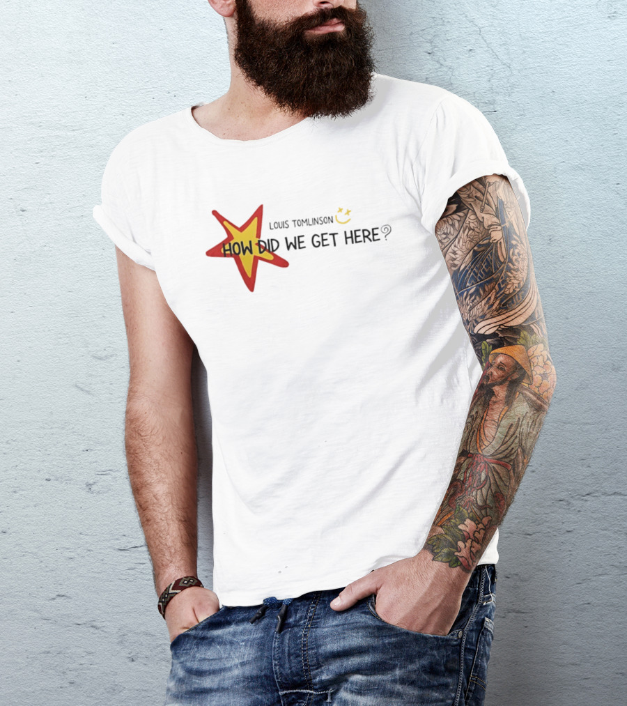 Louis Tomlinson How Did We Get Here Star Smiley 2026 World Tour T-Shirt