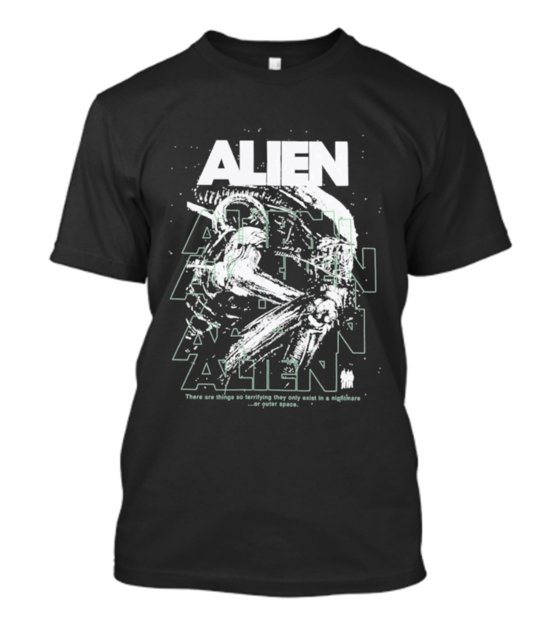 Alien Nightmare Terrifying Outer Space Creatures Exist Only In Nightmares T-Shirt