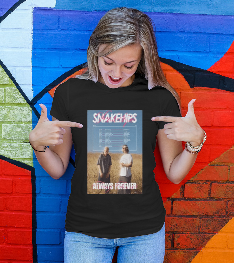 Snakehips Always Forever Spring Tour 2026 Dates With Concert Locations And Band Members T-Shirt