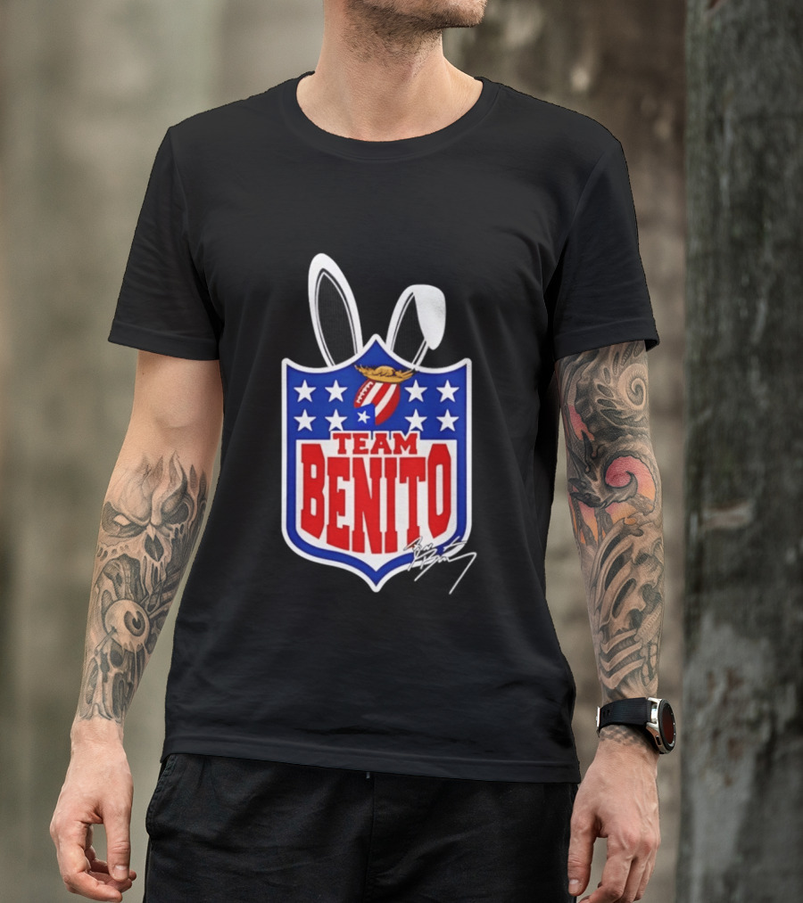 Team Benito Bad Bunny Stars Football T-Shirt