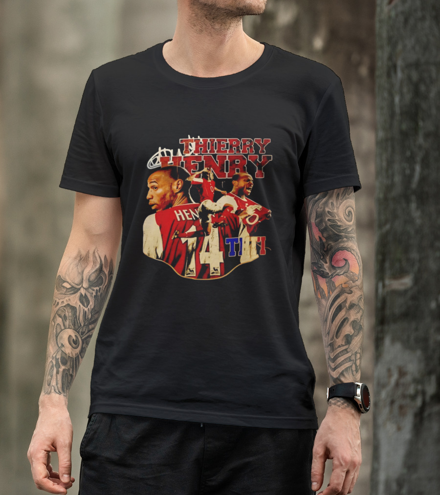 Thierry Henry Arsenal Legend Number 14 Football T-Shirt