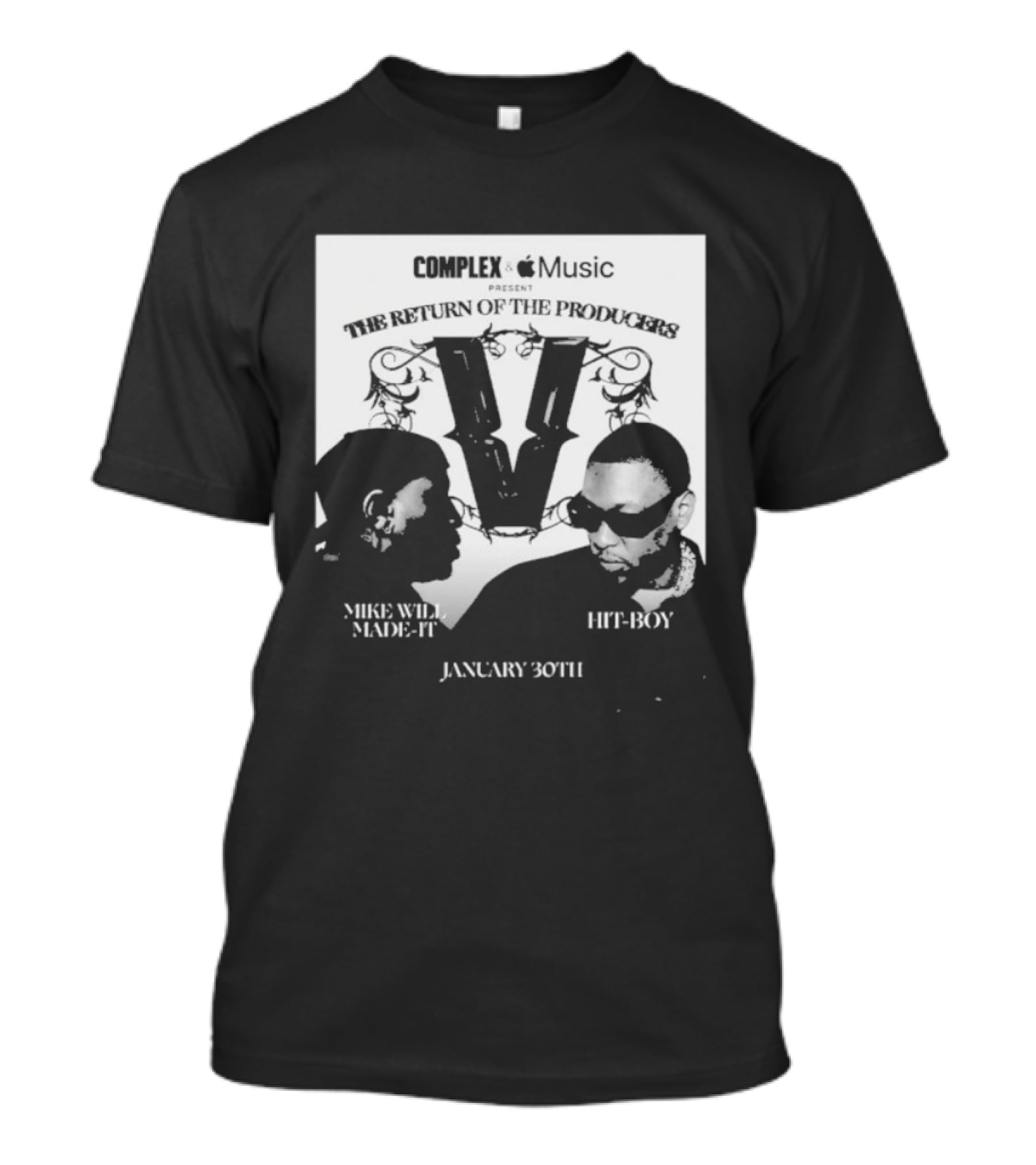 Complex Apple Music Verzuz The Return Of The Producers Mike Will Made It Vs Hit Boy January 30 T-Shirt