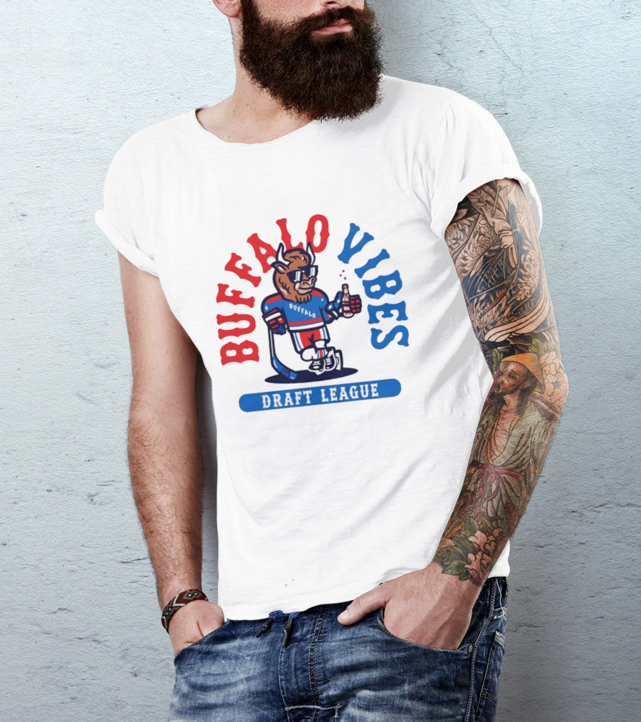 Buffalo Vibes Hockey Draft League Retro Style Buffalo T-Shirt