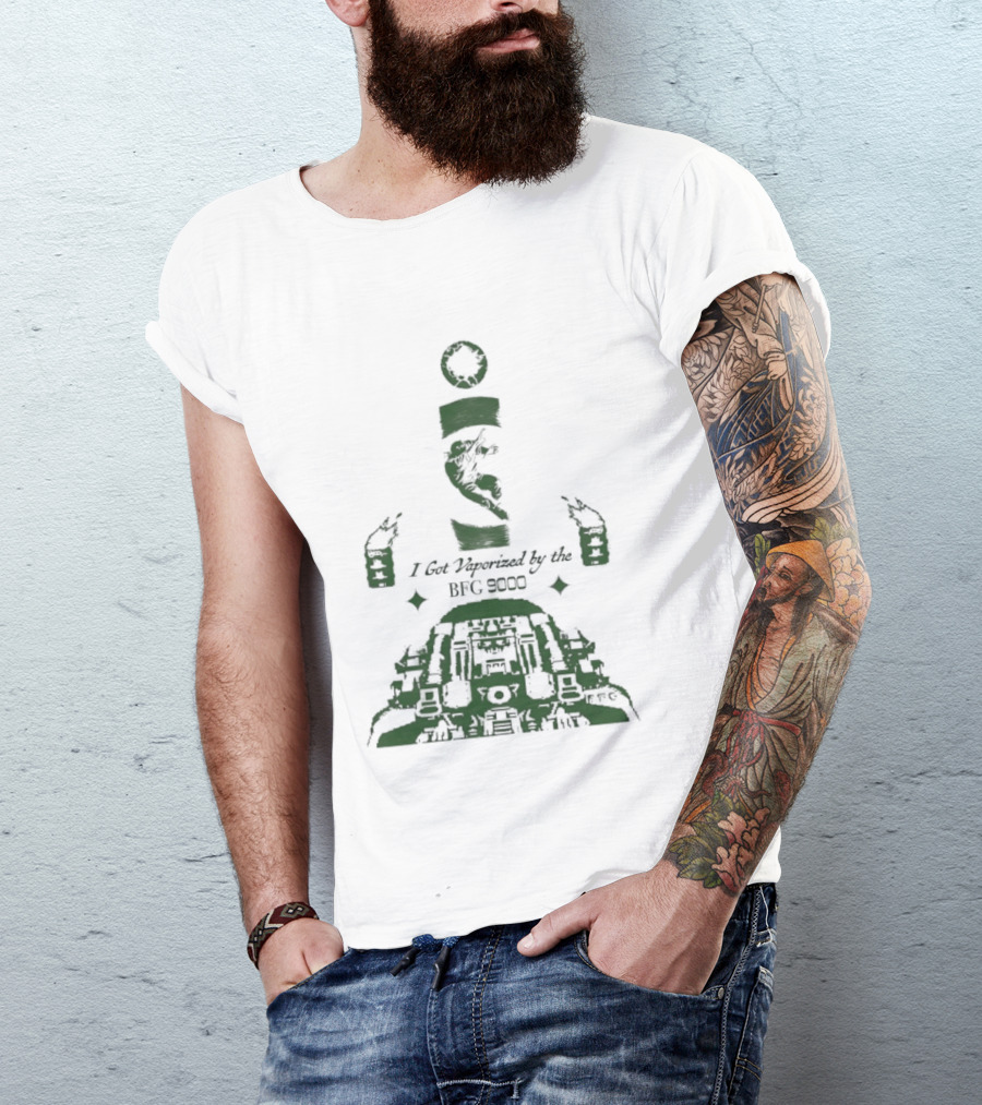 I Got Vaporized By The BFG 9000 Vintage Gaming Reference T-Shirt