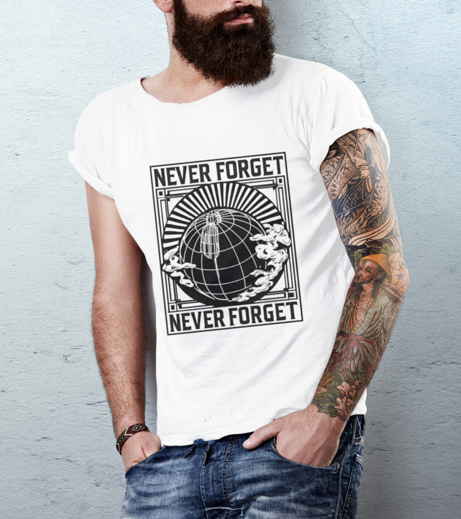NEVER FORGET Nat Geo Globe SS T-Shirt