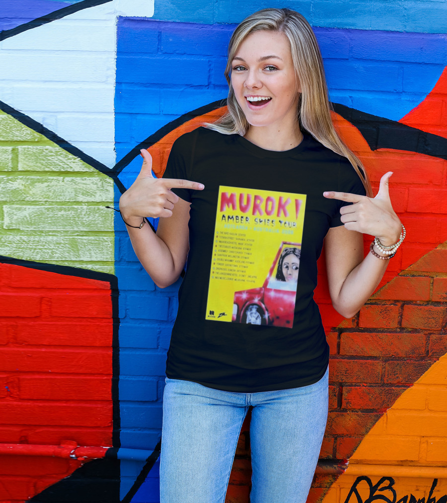 Muroki Amber Skies Tour Aotearoa Australia 2026 T-Shirt
