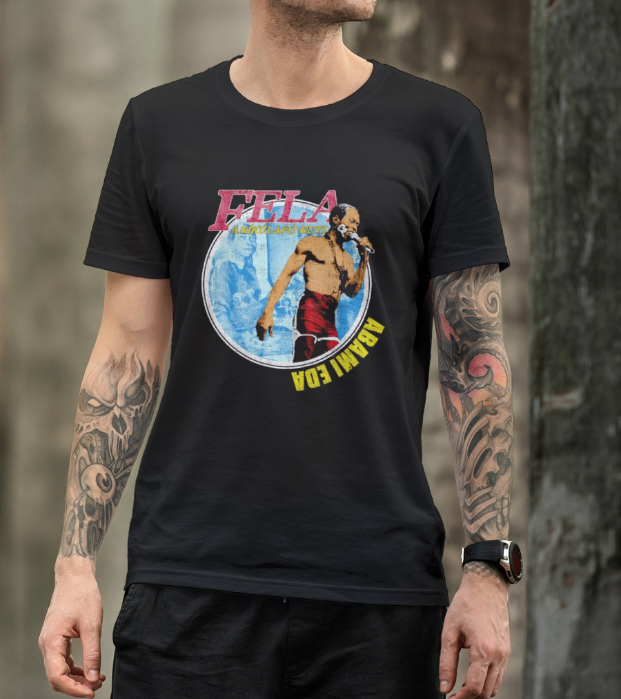 Fela Anikulapo Kuti Abami Eda Music Legend Circle T-Shirt