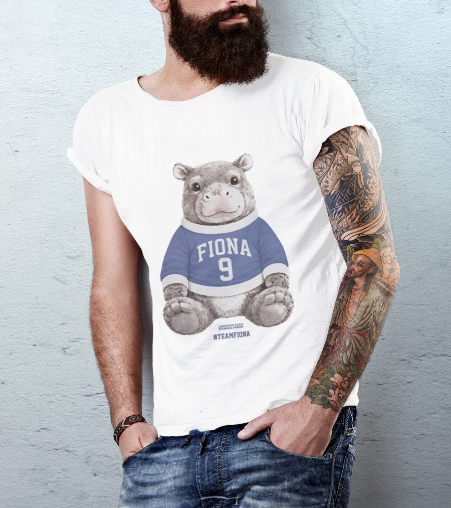 Fiona 9 Hippo Stuffie Birthday Blue Sweater T-Shirt
