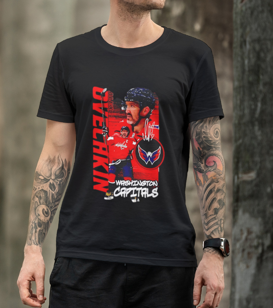 Washington Capitals Ovechkin NHL Hockey Playmaker Team Captain T-Shirt