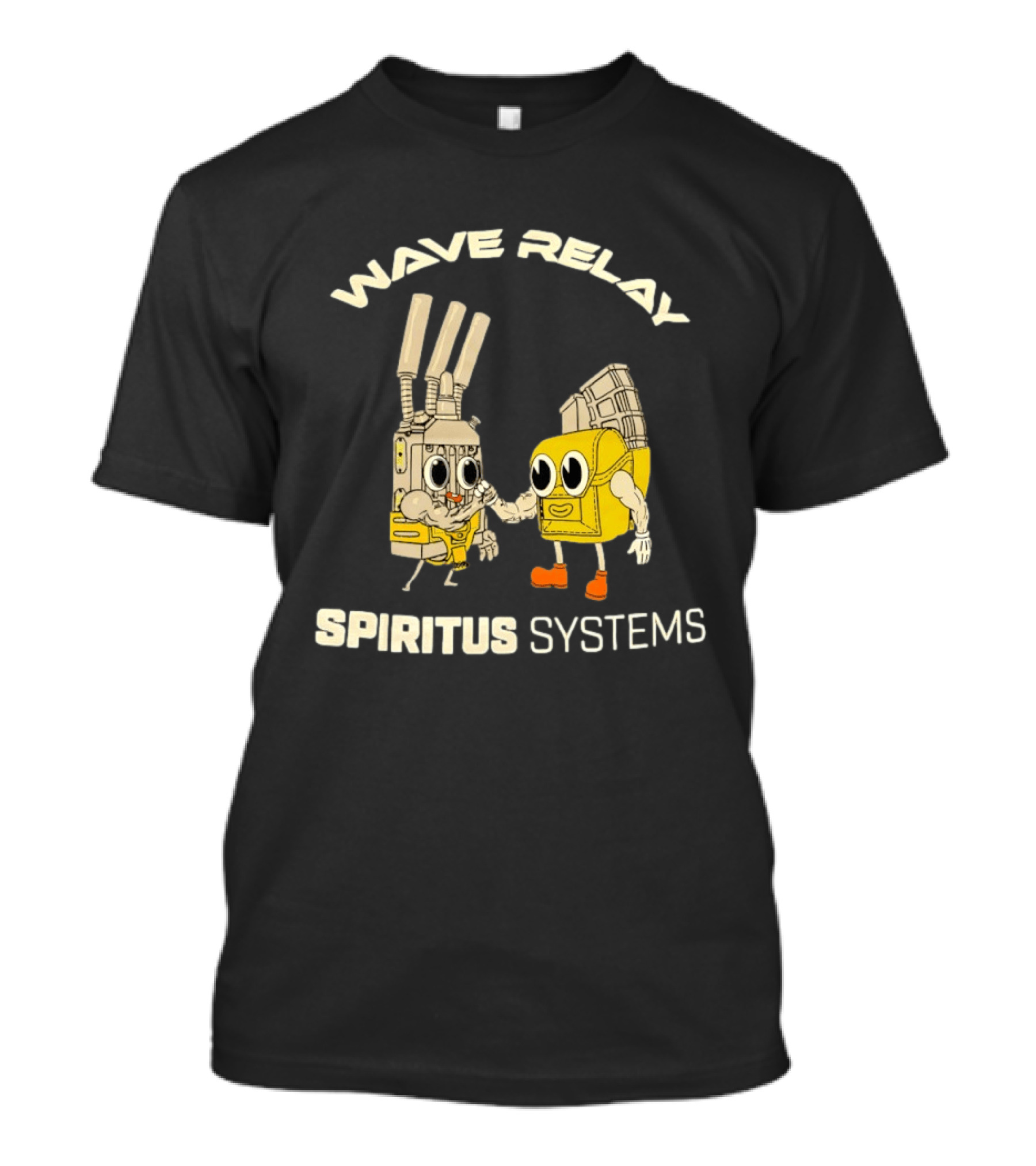 Wave Relay Spiritus Systems Cartoon Characters T-Shirt