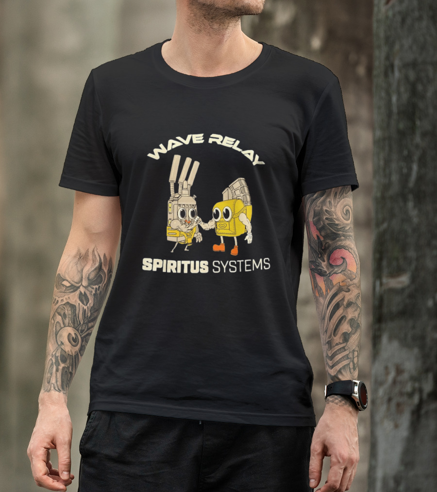 Wave Relay Spiritus Systems Cartoon Characters T-Shirt