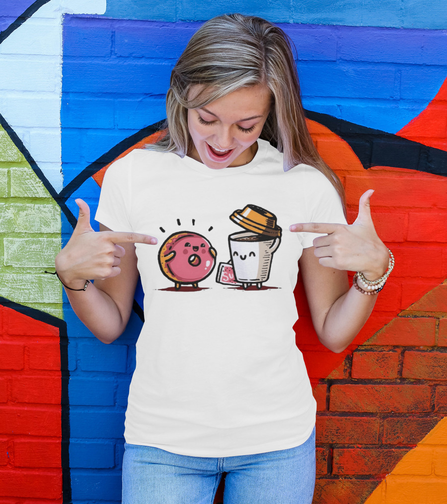 Donut And Coffee A Match Made In Heaven You Donut Know How Much I Love You T-Shirt