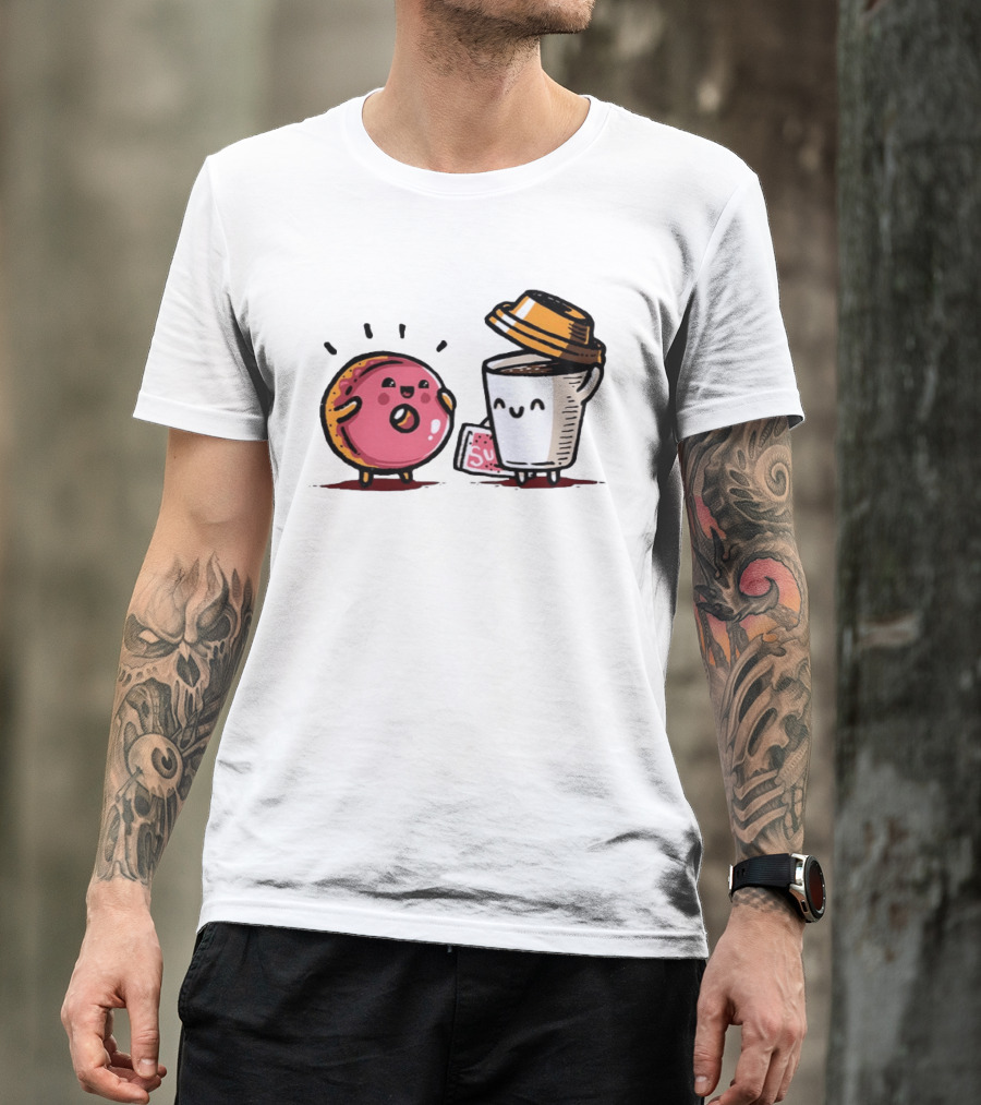 Donut And Coffee A Match Made In Heaven You Donut Know How Much I Love You T-Shirt
