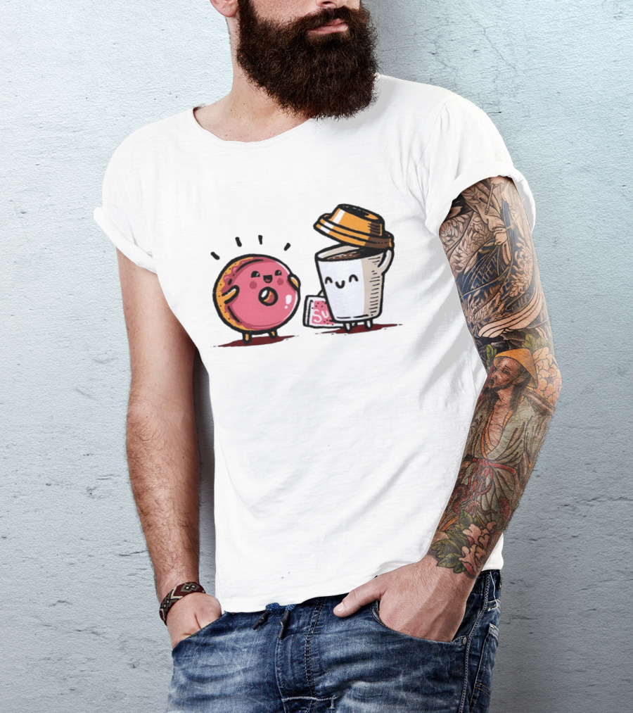 Donut And Coffee A Match Made In Heaven You Donut Know How Much I Love You T-Shirt