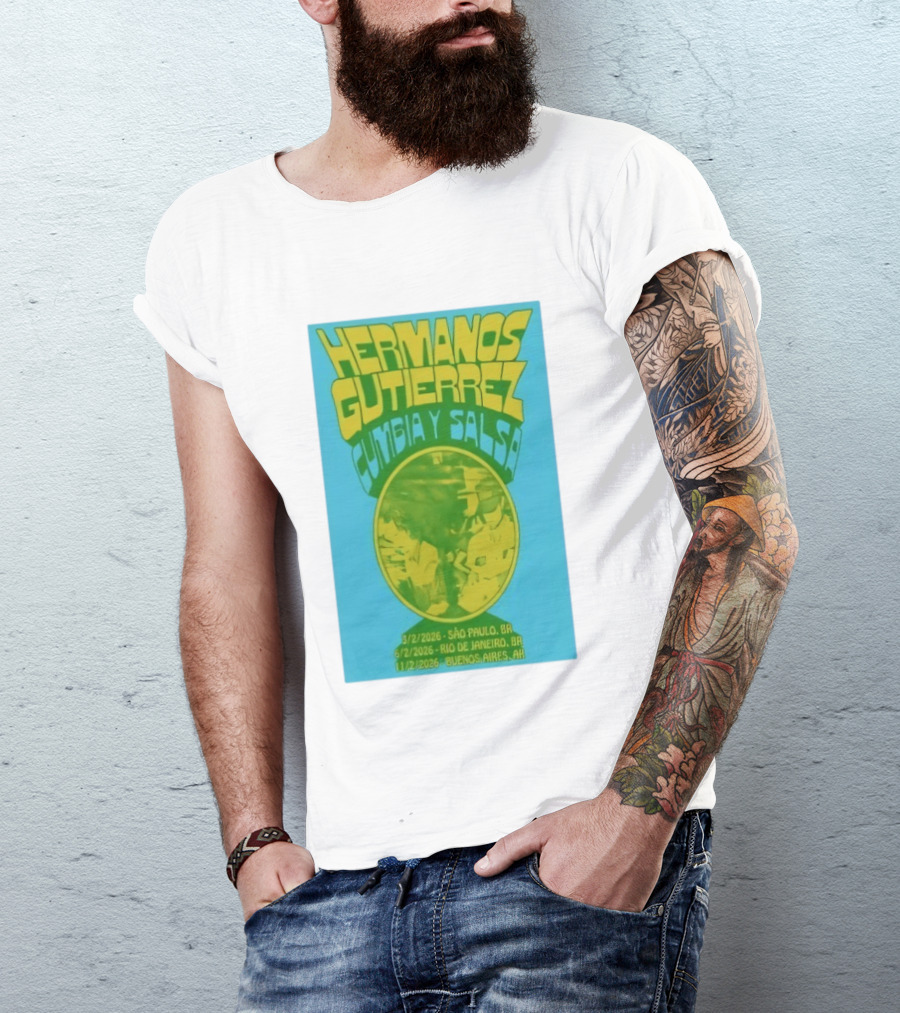Hermanos Gutiérrez Cumbia Y Salsa São Paulo Rio Buenos Aires 2026 T-Shirt