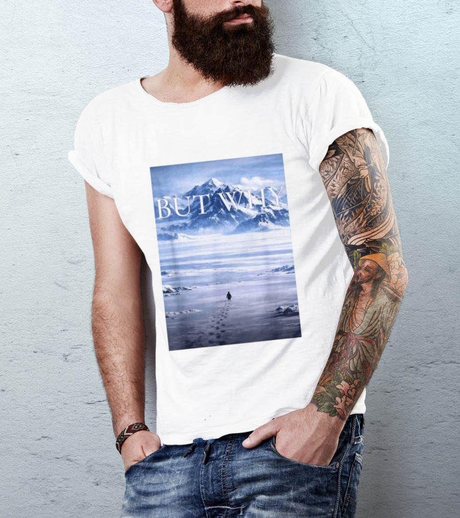 But Why Penguin Mountains T-Shirt