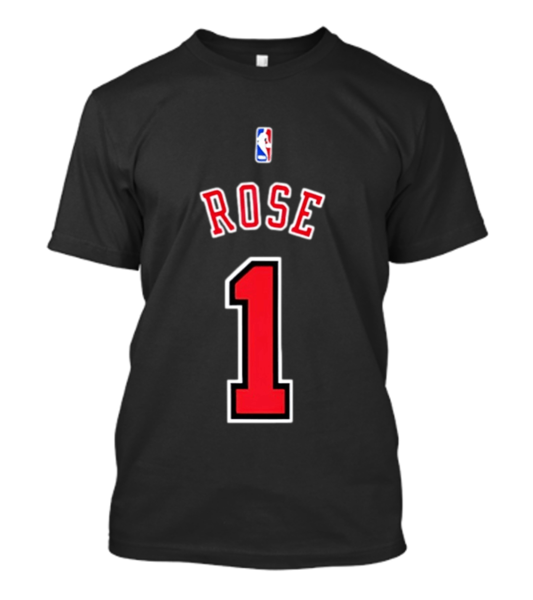 Rose #1 NBA Chicago Bulls Derrick Basketball T-Shirt