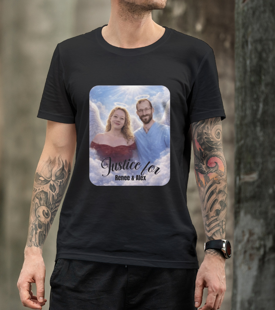 Justice For Renee And Alex Angel Wings Memorial T-Shirt