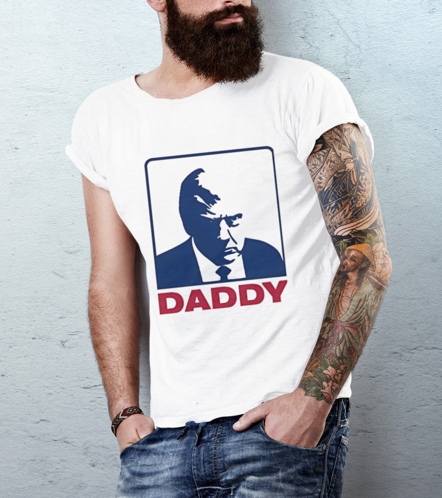 Daddy Donald Trump Blue Red T-Shirt
