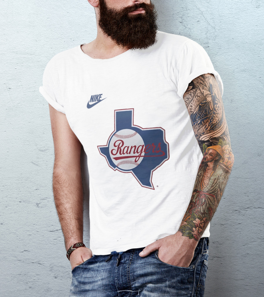Rangers Baseball Texas Map Iconic Team T-Shirt