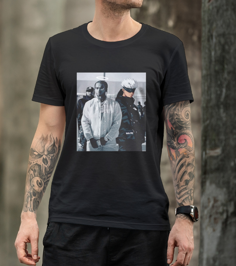Jujutsu Kaisen Gojo Satoru Pop Smoke Collaboration T-Shirt