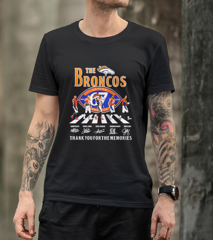 The Broncos Denver 87 Players Thank You For The Memories T-Shirt