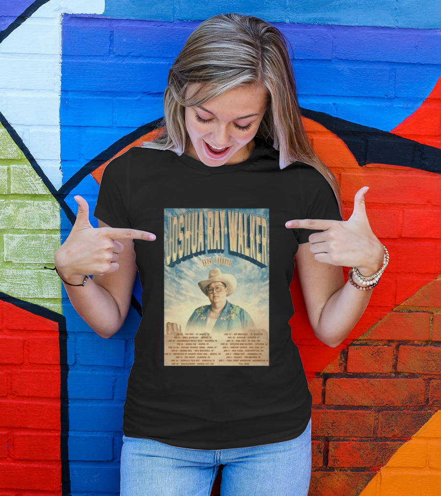 Joshua Ray Walker 2026 Tour Dates Off Broadway St. Louis Mystic Boise Mercury Lounge Tulsa T-Shirt