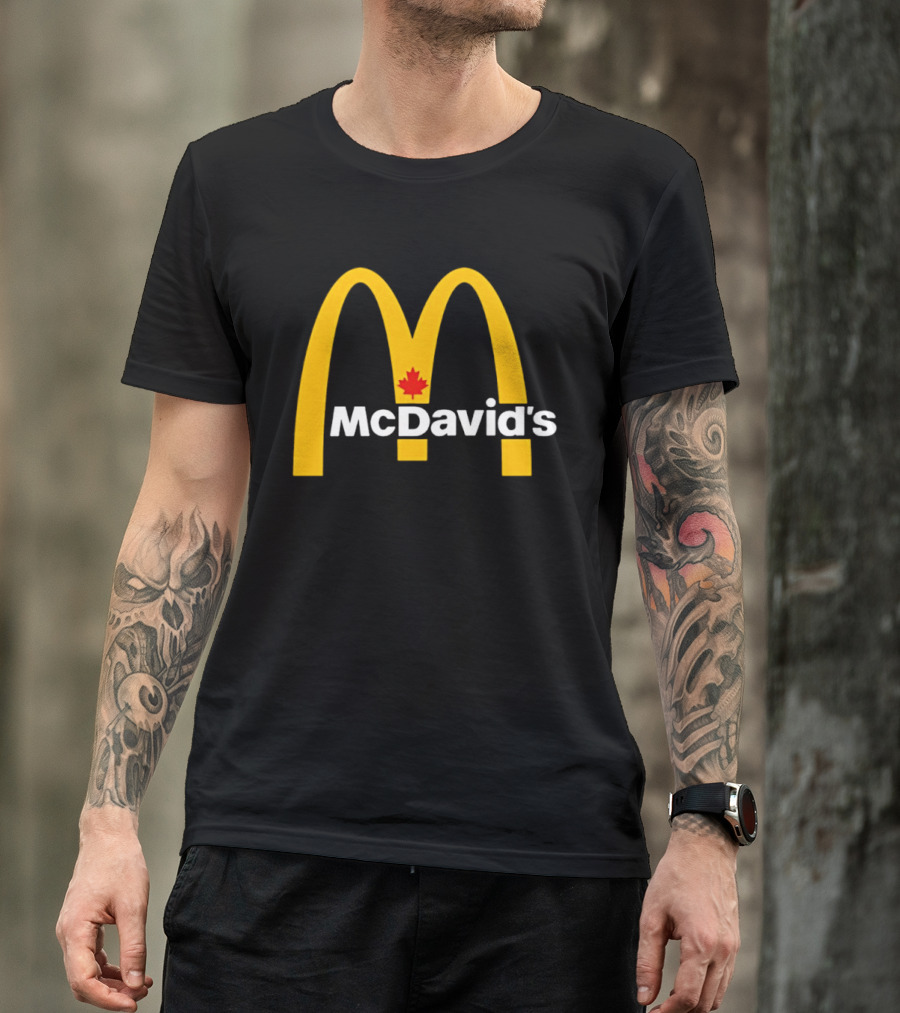 McDavid's McDonald's Canada Maple Leaf Arch T-Shirt