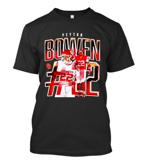 Oklahoma Sooners Bowen #22 NCAA Football Legends Caricature T-Shirt
