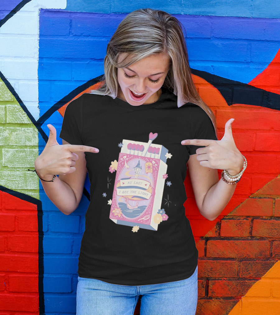 At Last I See The Light Floating Lantern Matchbox Flowers T-Shirt
