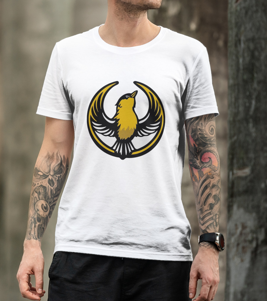 Rebel Goldfinch Alliance Starbird Emblem Bird T-Shirt