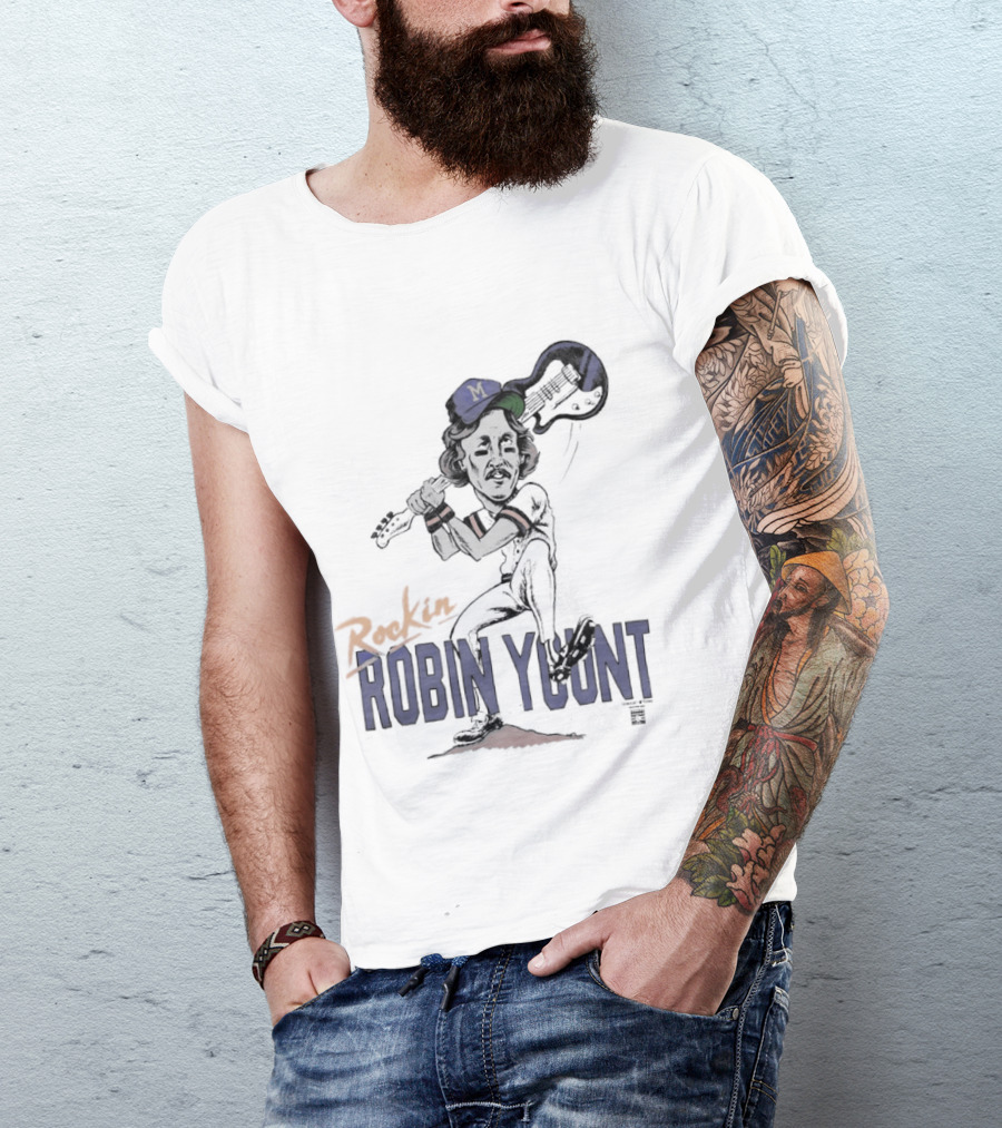 Rockin' Robin Yount Milwaukee Brewers Baseball Legend T-Shirt