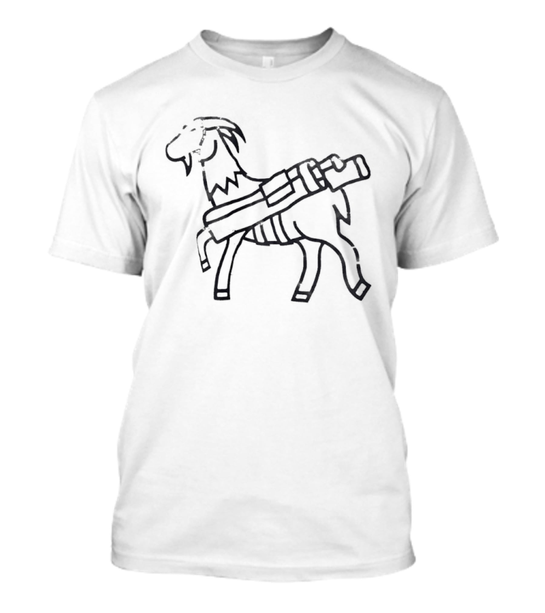 Seamus Goat With Bazooka T-Shirt