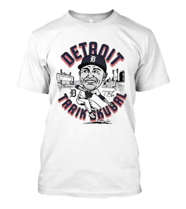 Detroit Tarik Skubal Baseball Player T-Shirt