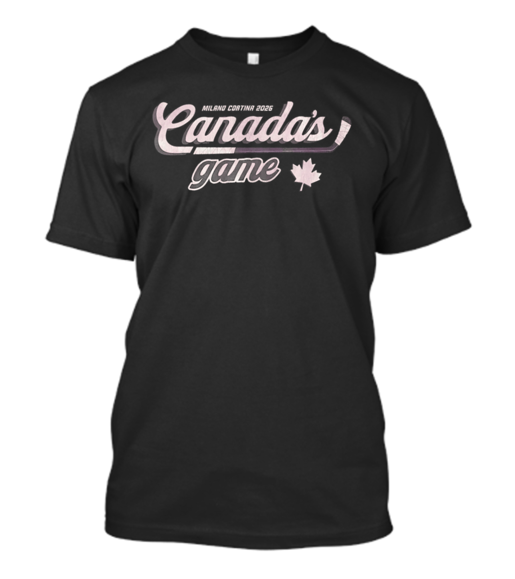 Milano Cortina 2026 Canada's Game Hockey Maple Leaf T-Shirt