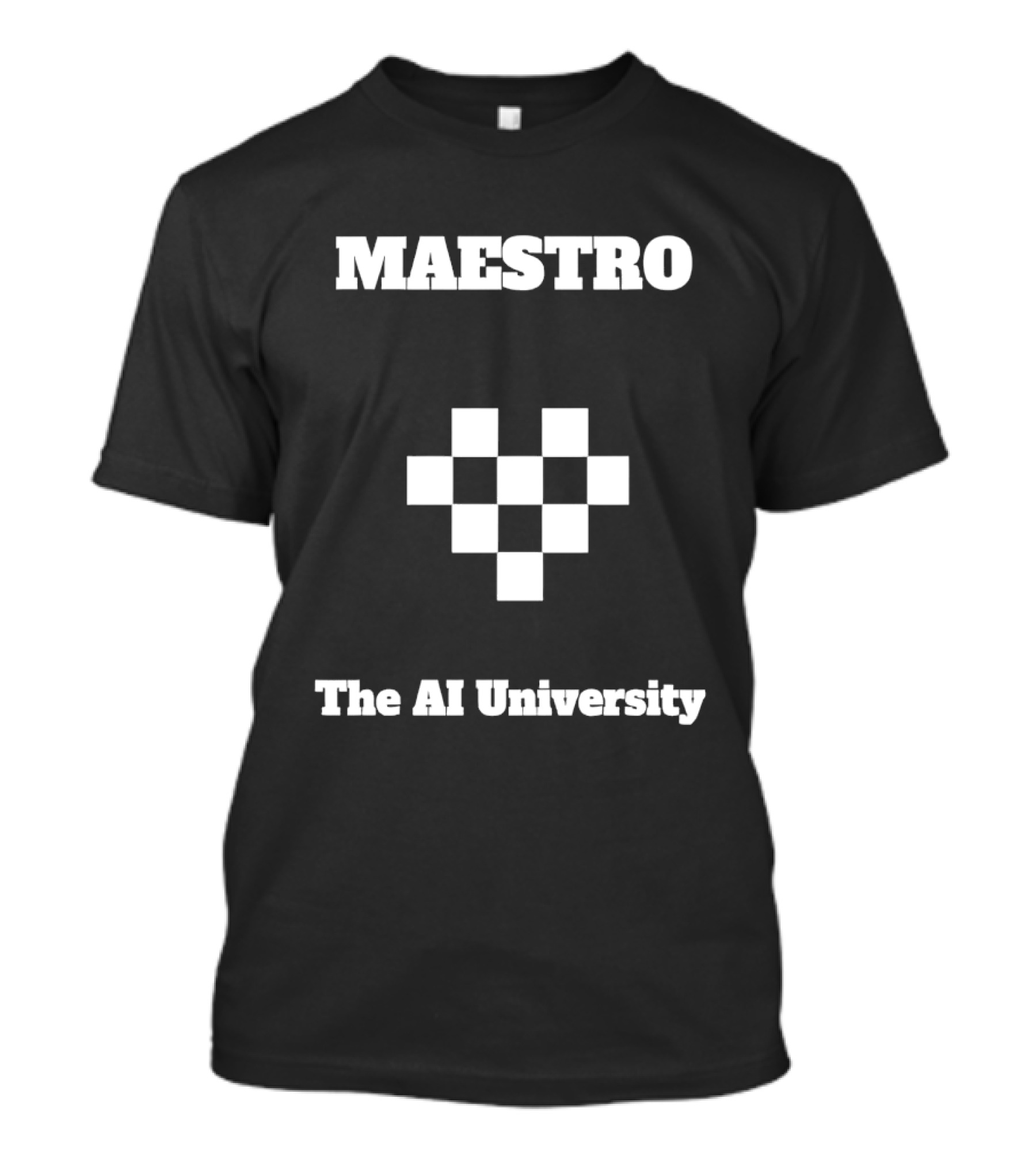 Maestro The AI University Checkerboard Square T-Shirt