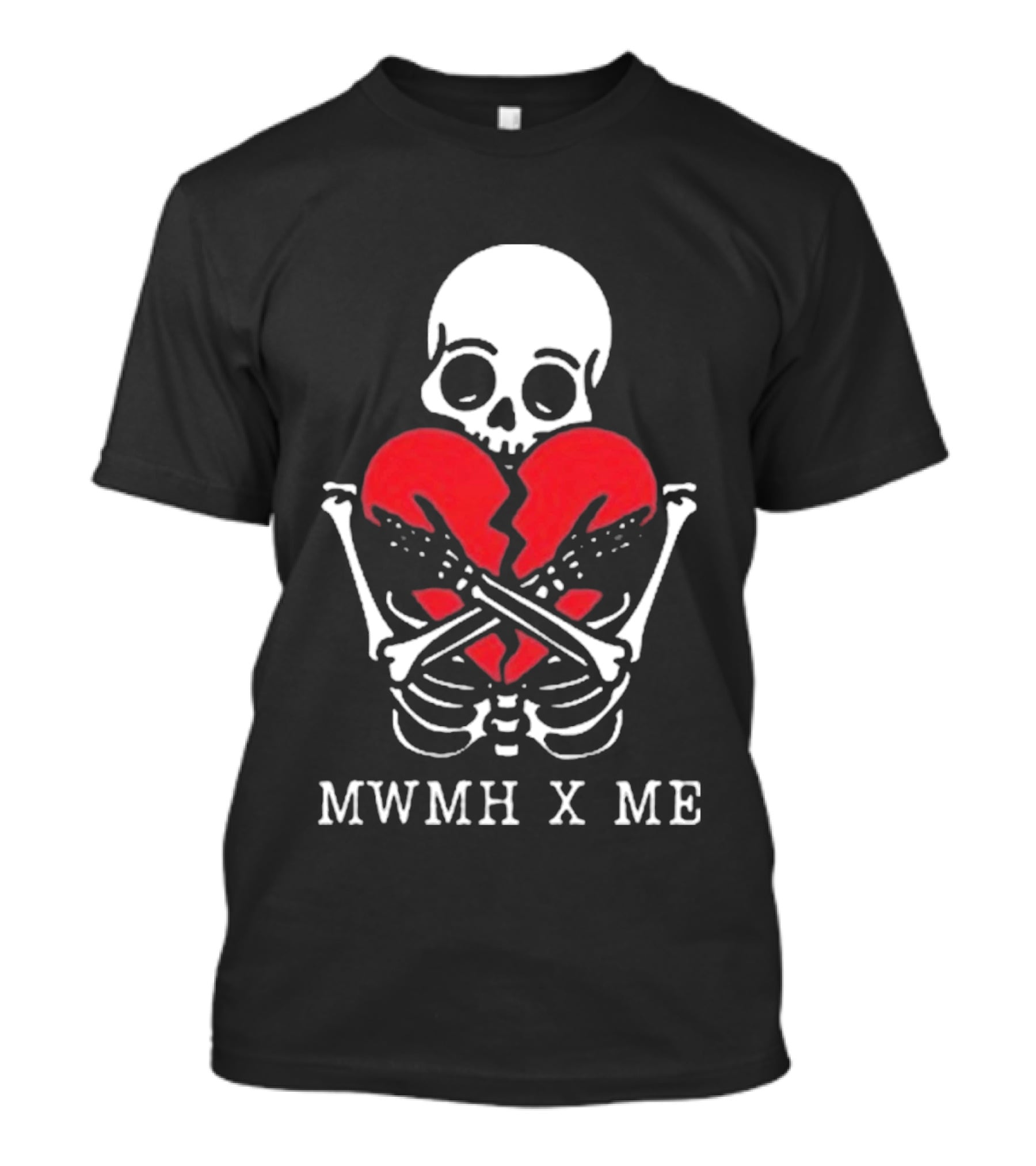 Murder With My Husband X Me Skeleton Broken Heart T-Shirt
