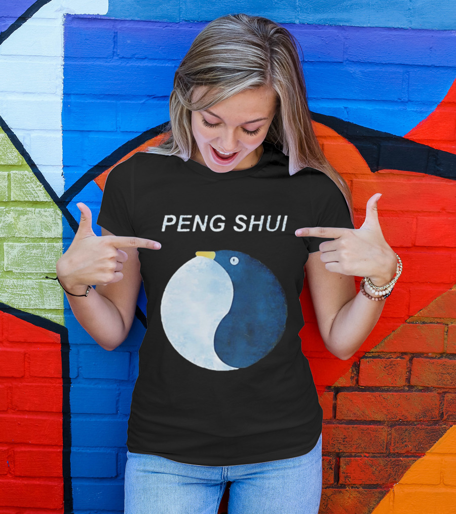 Peng Shui Feng Shui Penguin Yin Yang T-Shirt