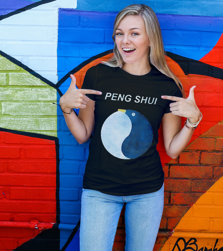 Peng Shui Feng Shui Penguin Yin Yang T-Shirt