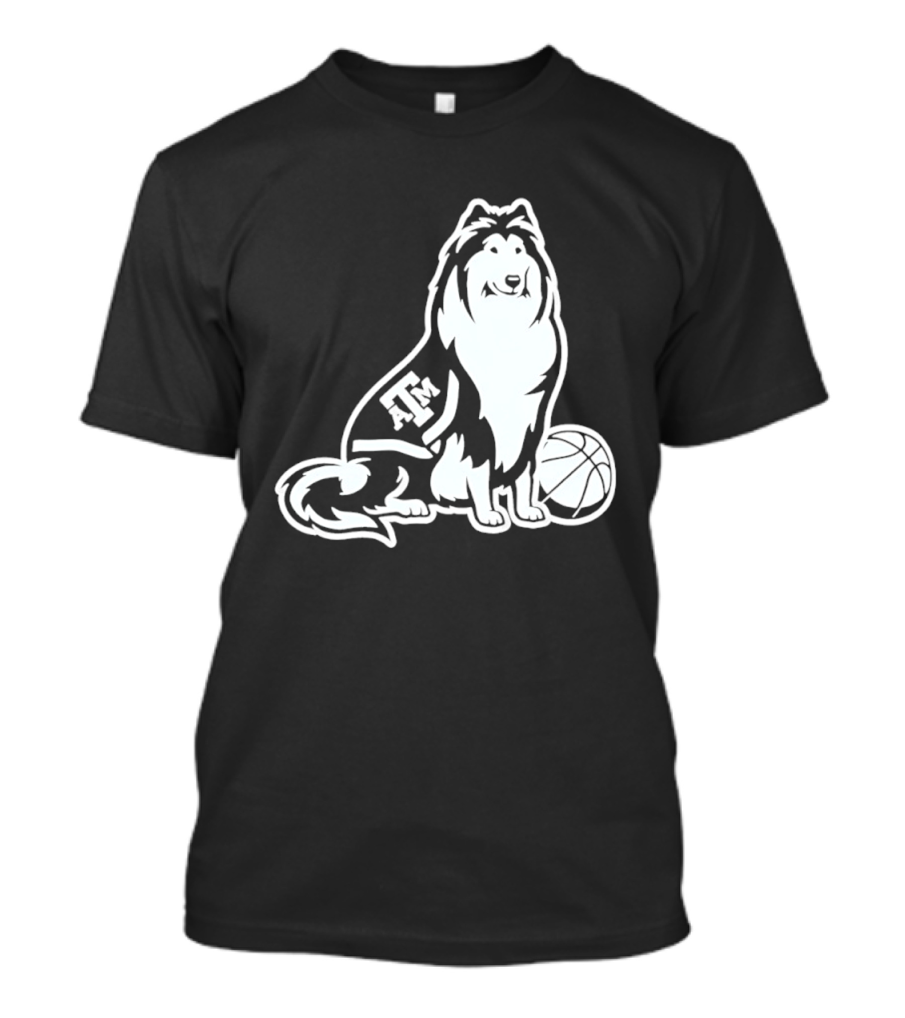 Texas A&M Reveille Basketball Mascot Aggies T-Shirt