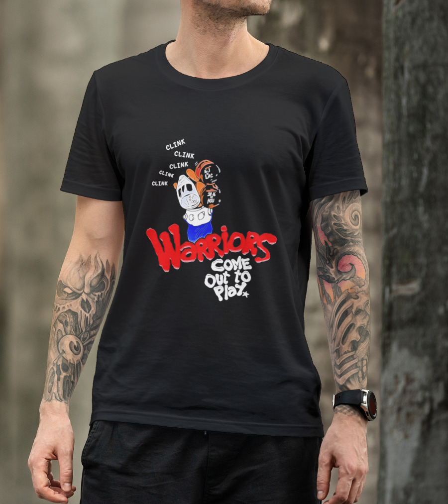 Warriors Come Out To Play Clink Bat Iconic Scene T-Shirt