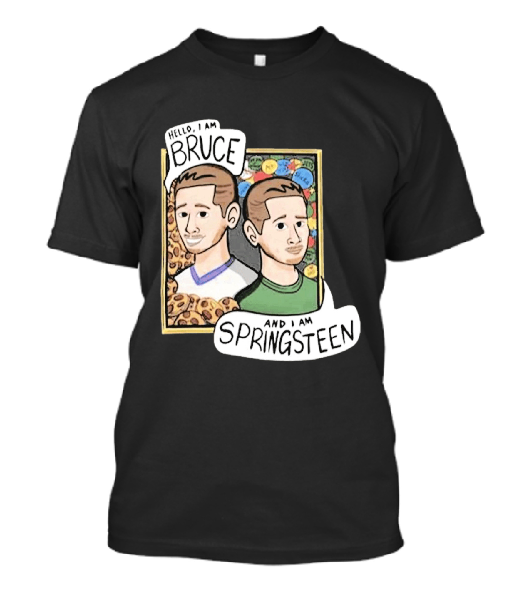 Bruce And Springsteen Hello I Am Tom Grossi T-Shirt