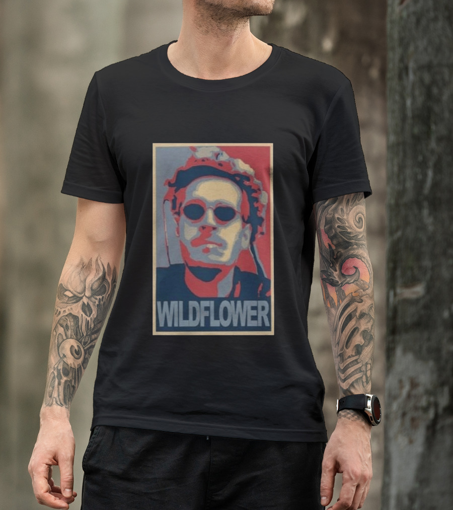 Wildflower Turquoise Tom Grossi Pop T-Shirt