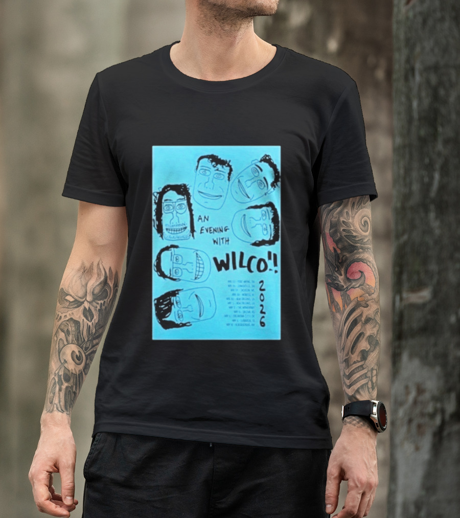 An Evening With Wilco 2026 Tour April & May T-Shirt
