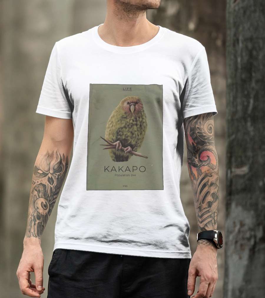 Life Conservation Kakapo Population 244 1st Edition T-Shirt